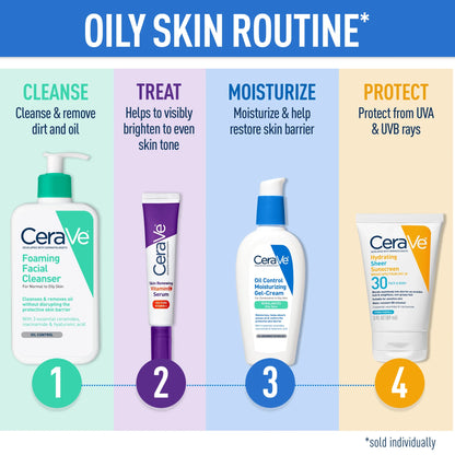 (2 Pack)  Foaming Facial Cleanser for Normal to Oily Skin, 12 Fl Oz