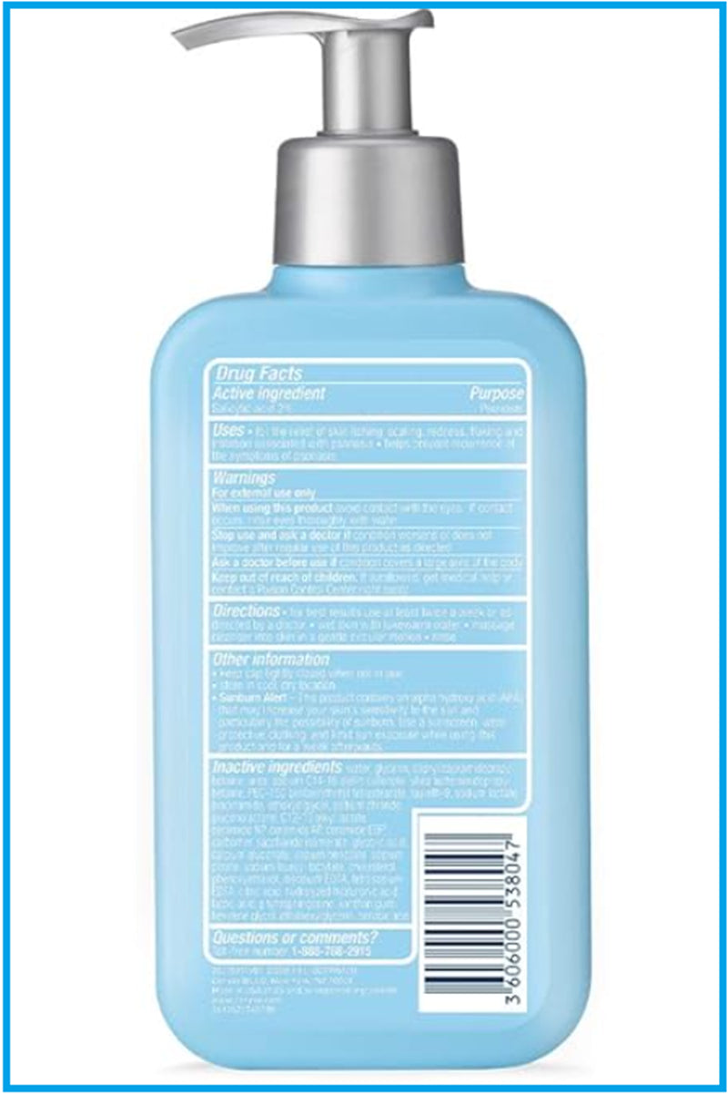 Cleanser for Psoriasis Treatment W/ Salicylic Acid for Dry Skin Itch Relief 8Oz