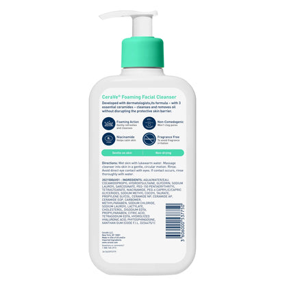 (2 Pack)  Foaming Facial Cleanser for Normal to Oily Skin, 12 Fl Oz