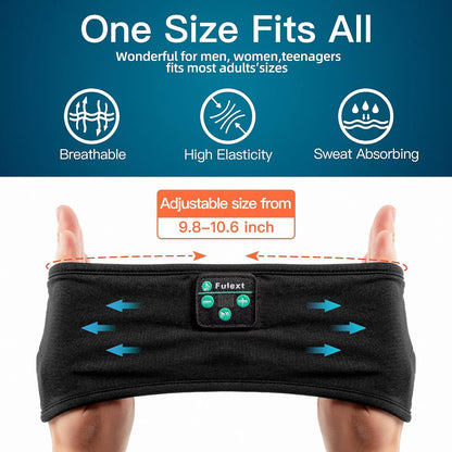 Sleep Headphones Bluetooth Headband, Sleeping Headphones Sports Headband, Long Time Play Sleeping Headsets with Built in Speakers Perfect for Workout Running Yoga
