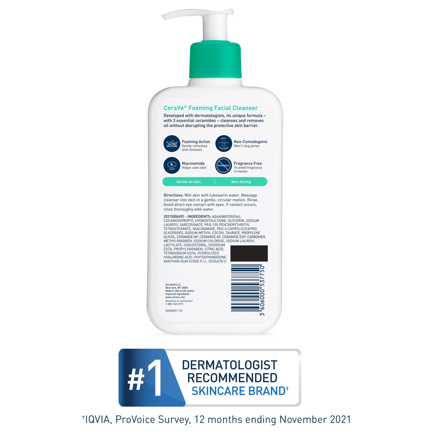 (2 Pack)  Foaming Facial Cleanser for Normal to Oily Skin, 12 Fl Oz